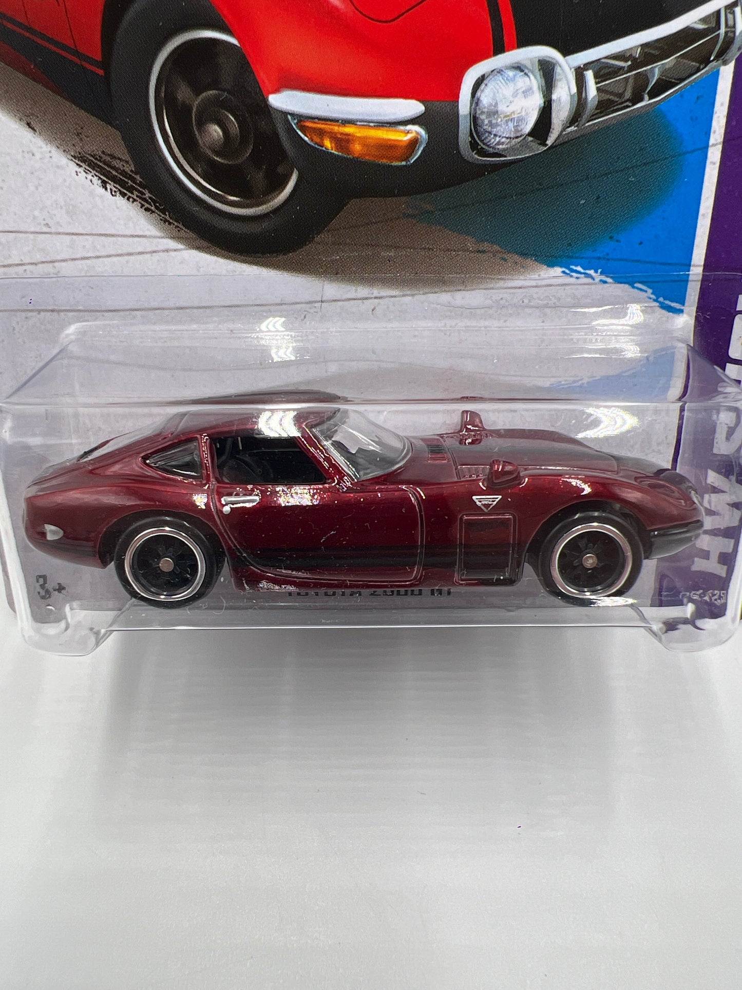 2013 Hot Wheels Super Treasure Hunt #176 Toyota 2000 GT Red W/Protector
