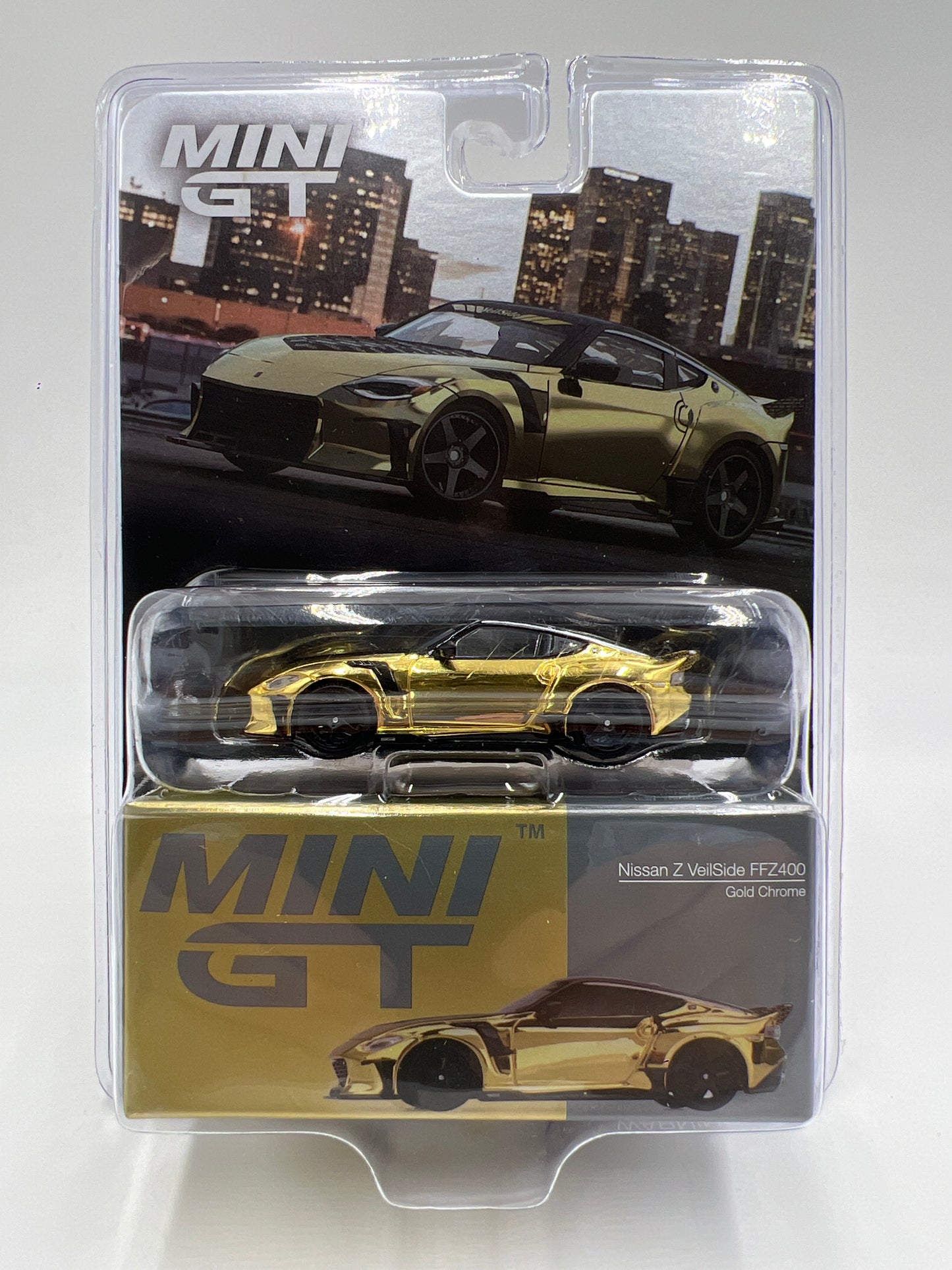 Mini GT #985 Nissan Z VeilSide FFZ400 Gold Chrome