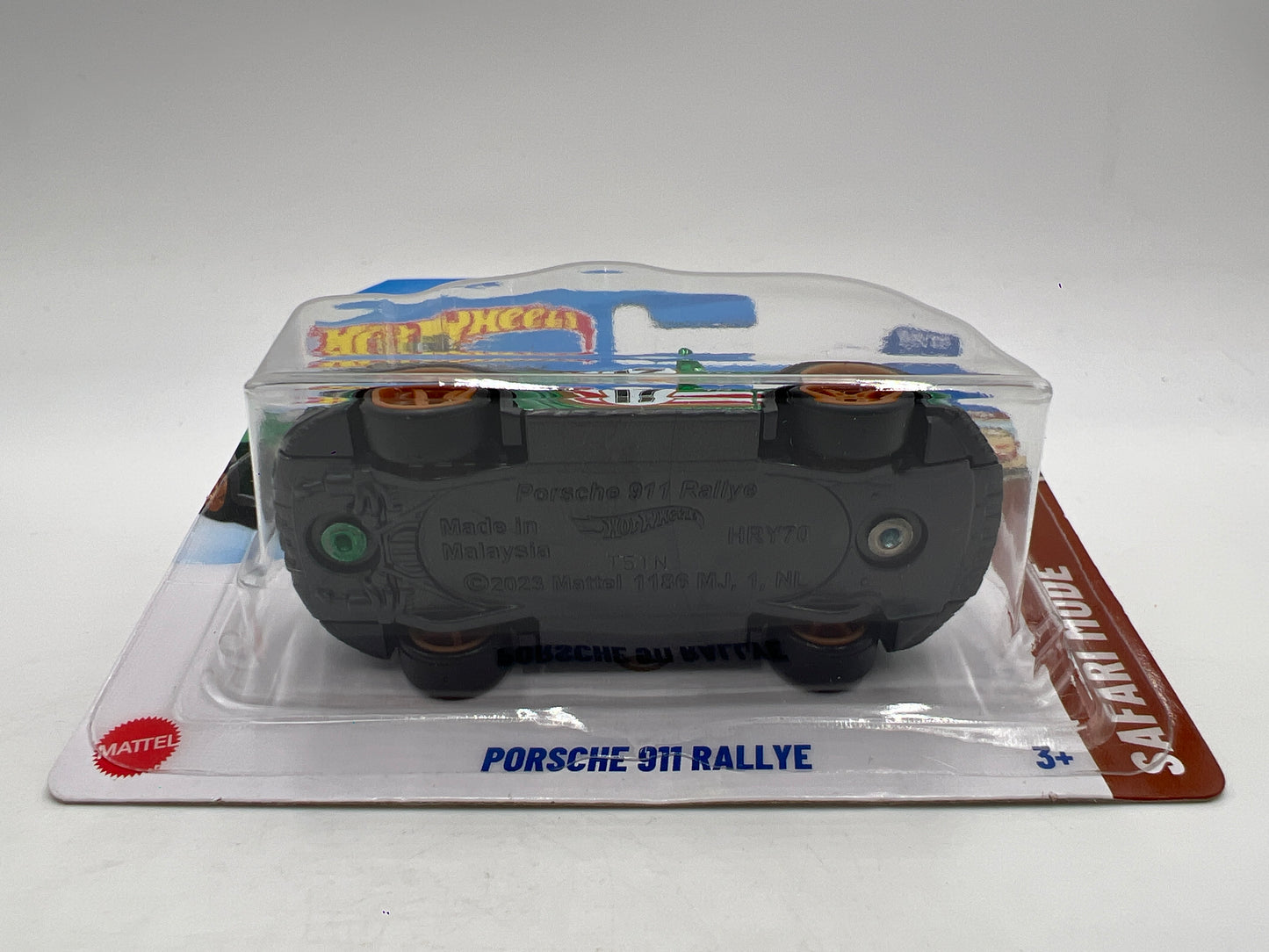 2025 Hot Wheels Short Card Super Treasure Hunt #154 Porsche 911 Rallye Green W/Protector