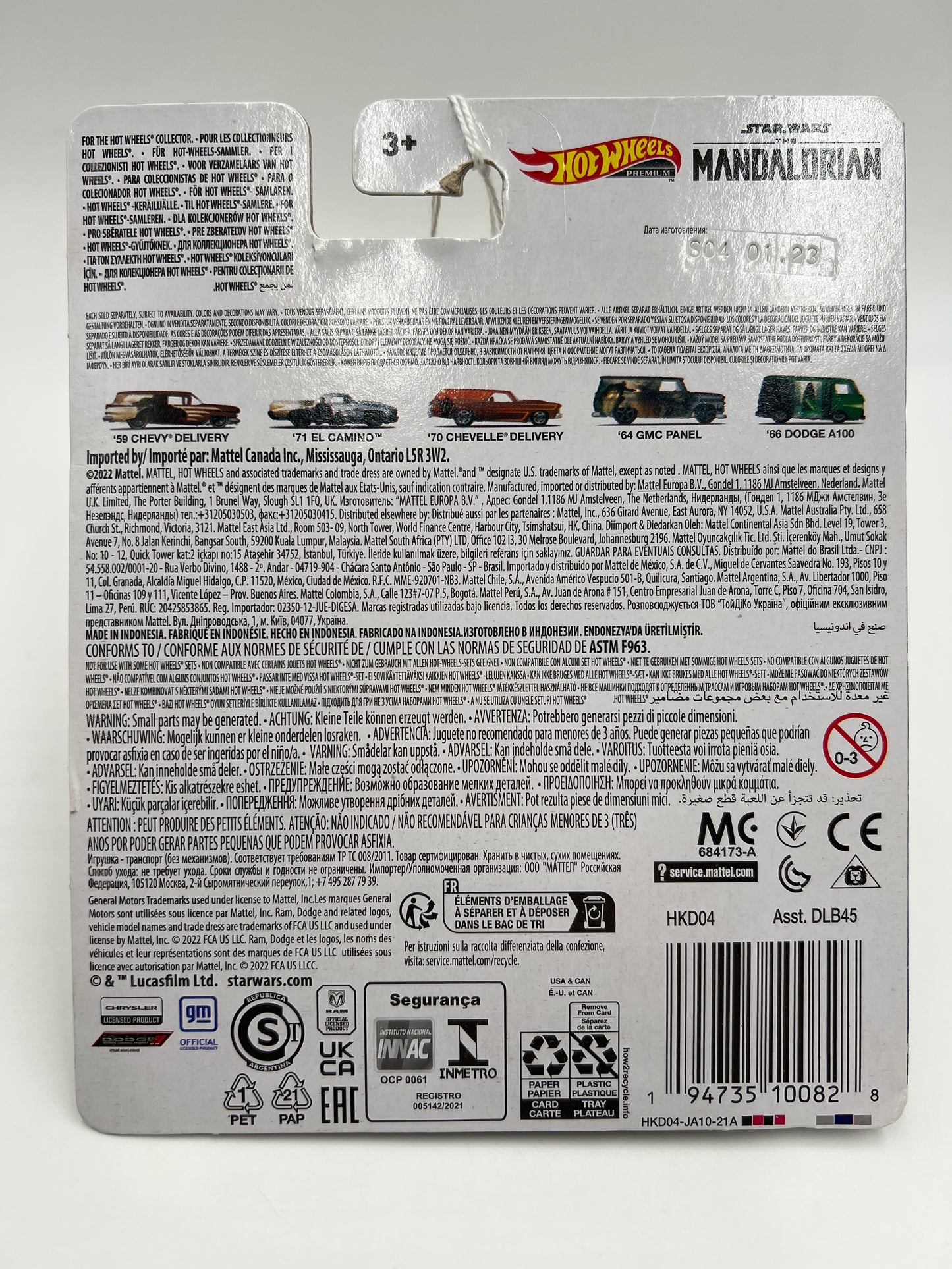 Hot Wheels Premium Star Wars The Mandalorian #3 70 Chevelle Delivery 270G