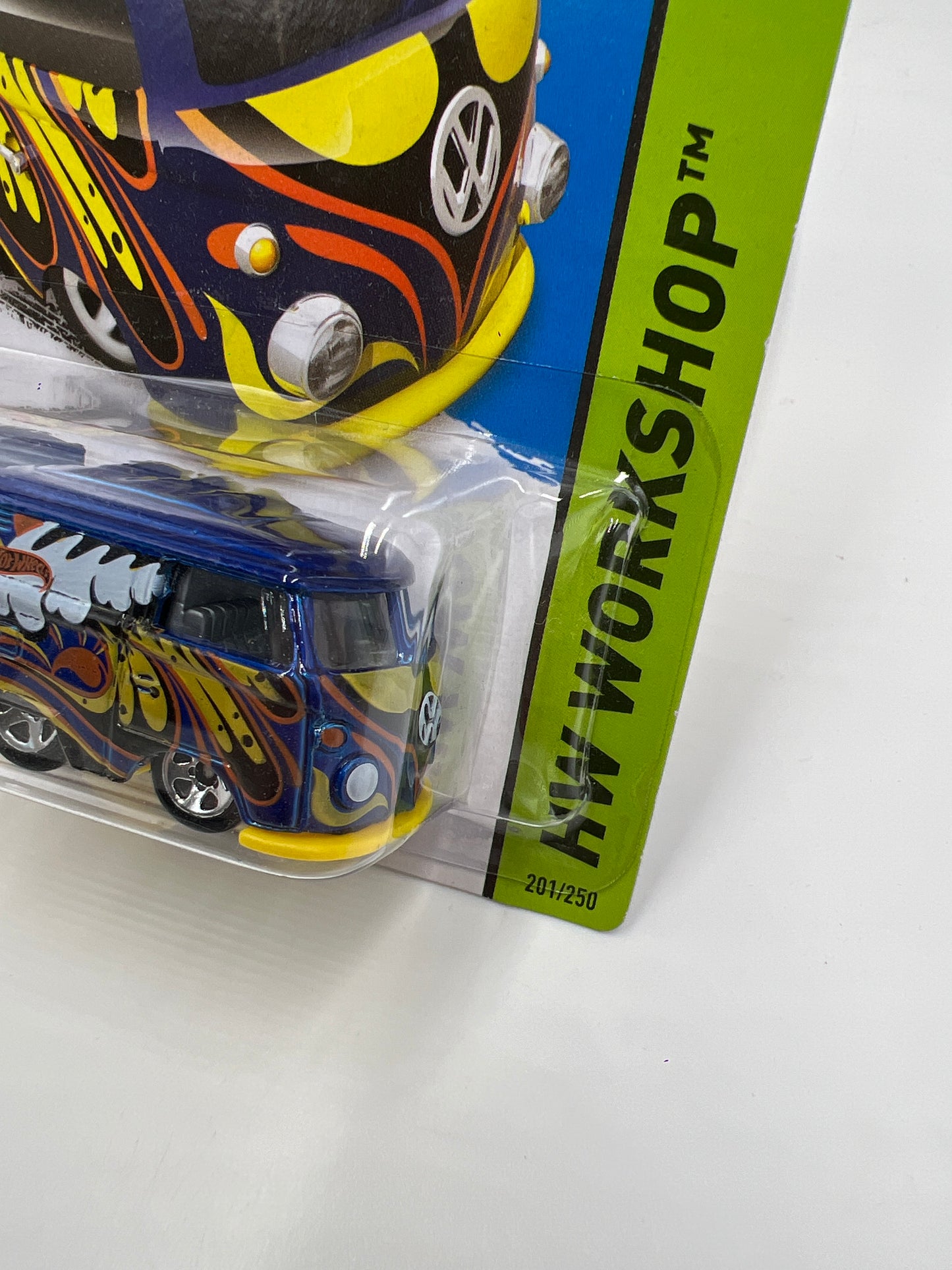 2014 Hot Wheels Workshop #201 Volkswagen Kool Kombi Blue 98A