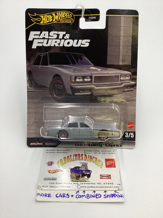 2024 Hot wheels Gold Label Fast and Furious #3 1987 Chevy Caprice Primer Gray 247C