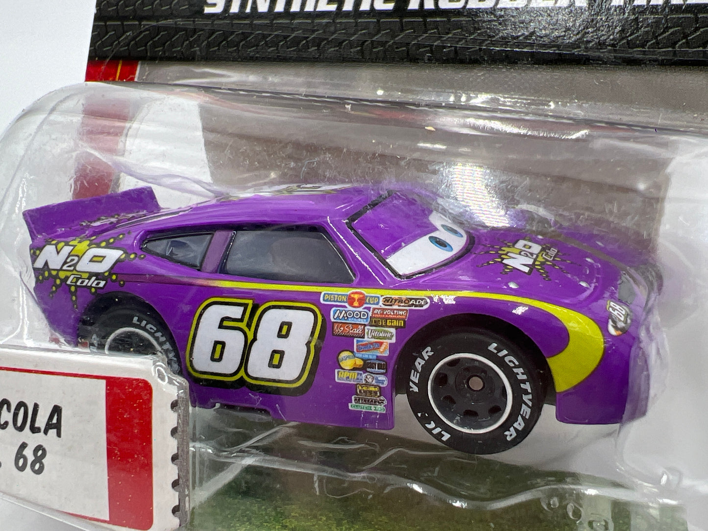 Disney Pixar The World Of Cars Rubber Tires N2O Cola No 68 140i