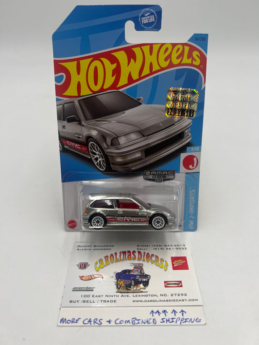 2023 Hot Wheels #96 90 Honda Civic EF Zamac 006 Factory Sealed W/ Protector