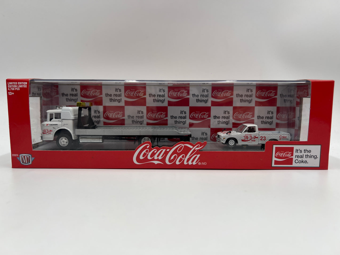 M2 Machines Auto Haulers Coca Cola 1957 Mack Model N & 1978 Datsun Truck TW02