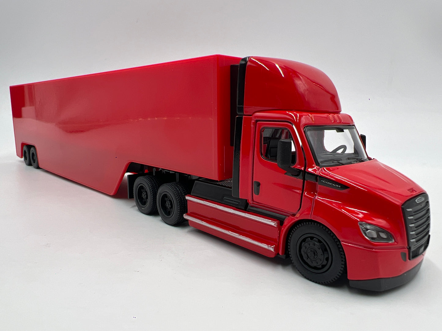 Kinsmart 1/62 Scale Freightliner eCascadia W/Container Red