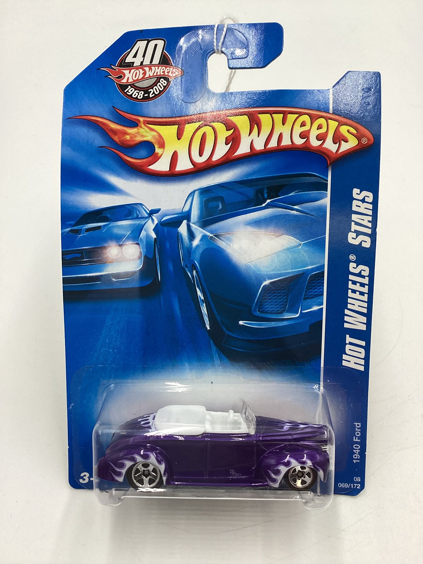 2008 Hot Wheels All Stars #69 1940 Ford Purple International Card