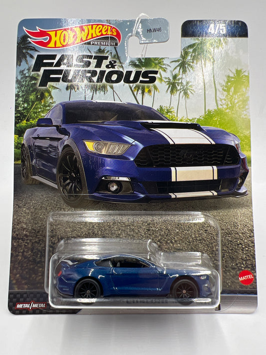 Hot Wheels Premium Fast & Furious #4 Custom Mustang Blue 249F