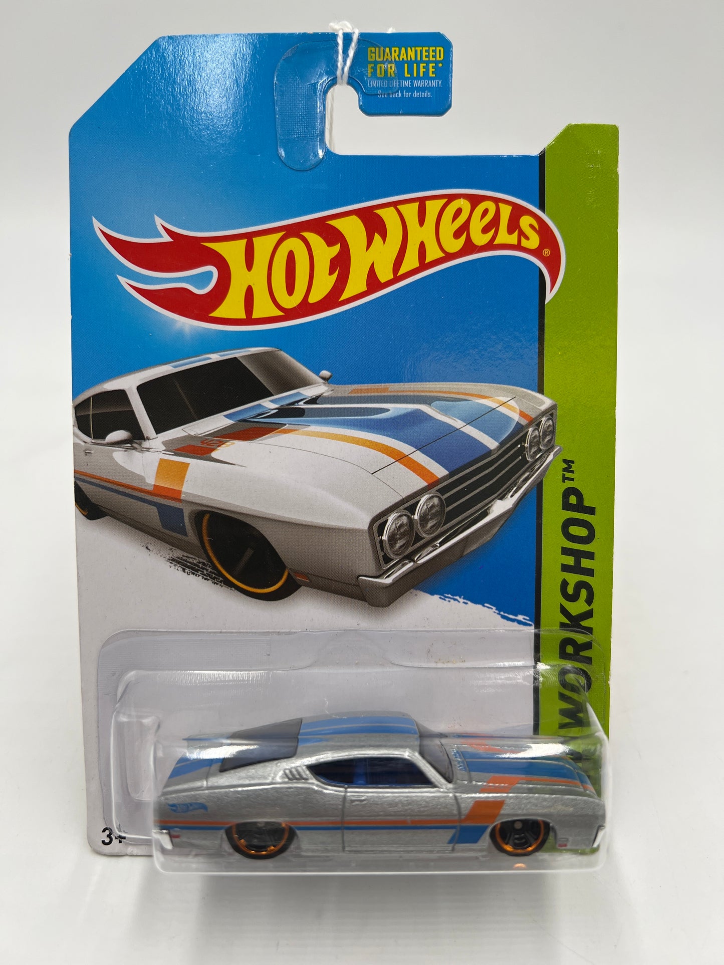 2014 Hot Wheels Workshop #235 69 Ford Torino Talladega Silver 25D