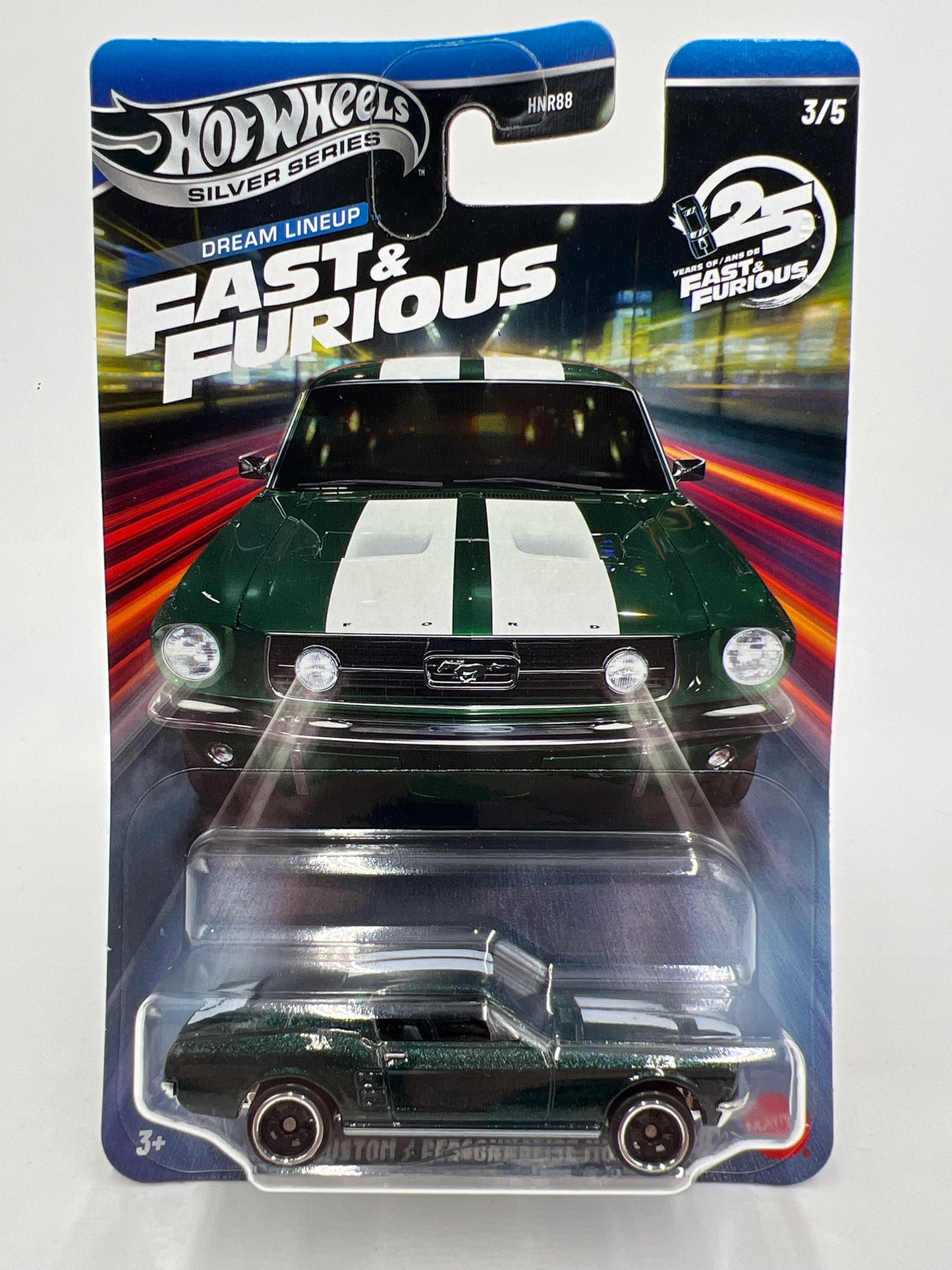 2026 Hot Wheels Silver Series Fast & Furious Dream Lineup #3 1967 Custom Mustang Green
