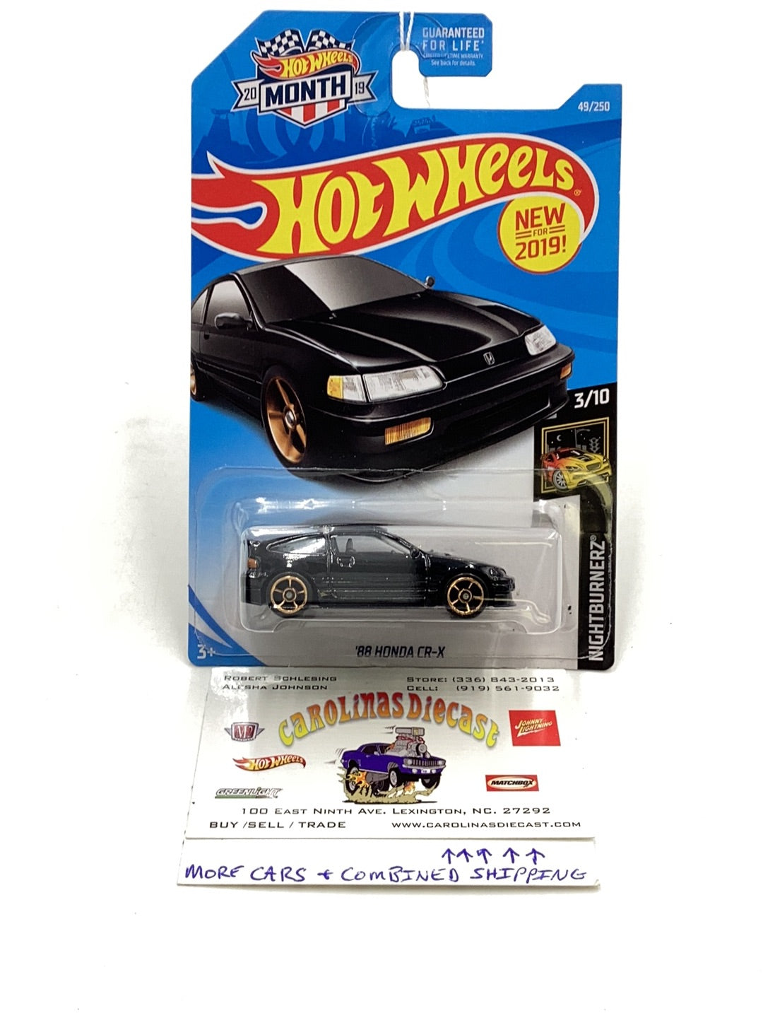 2019 Hot wheels #49 88 Honda CR-X 78C