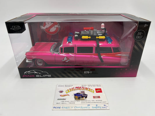 Jada Pink Slips 1/24 Chase Ghostbusters Ecto-1 Pink