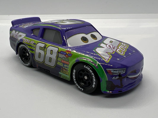 Disney Pixar Cars 3 #68 Parker Brakeston N20 Cola Purple Loose