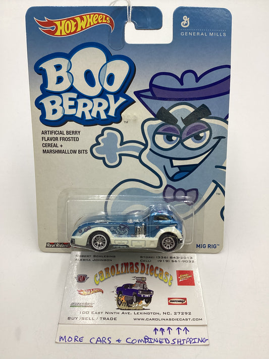 Hot Wheels Pop Culture General Mills Boo Berry Mig Rig Blue/White 262H