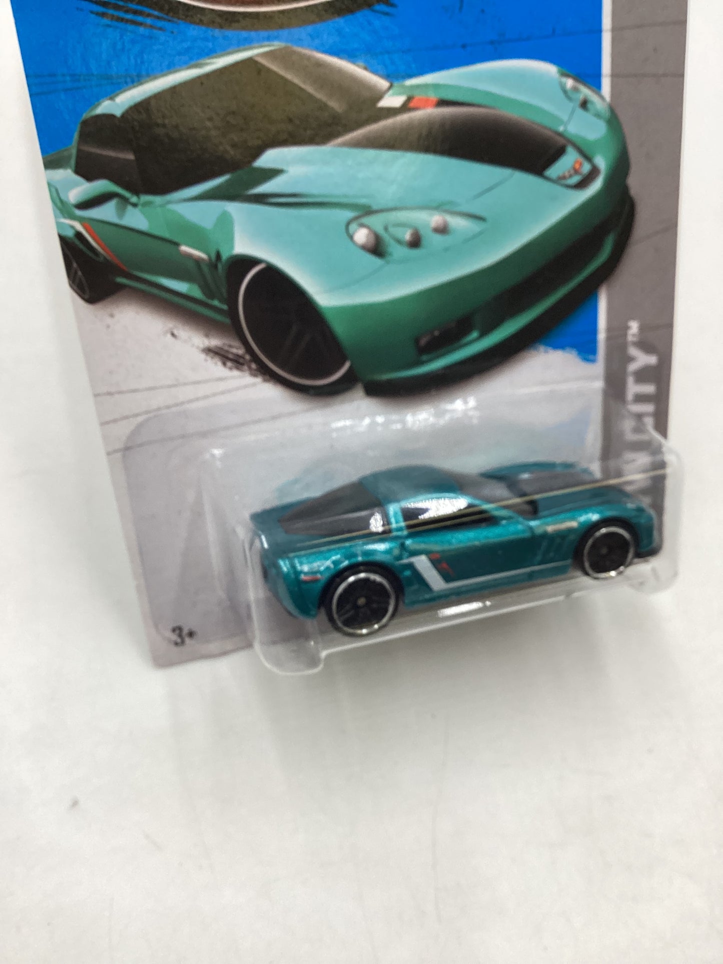 2013 Hot Wheels #24 11 Corvette Grand Sport Teal 9A