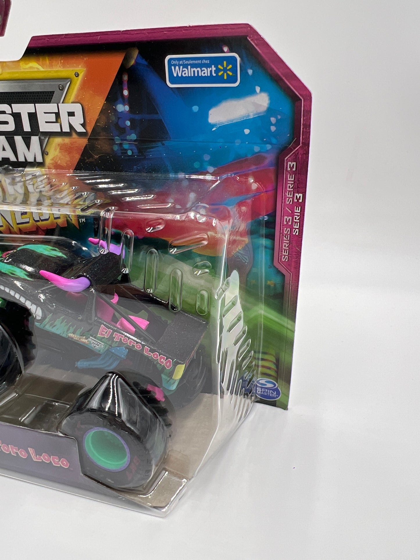 Monster Jam Nitro Neon Series 3 Walmart Exclusive Son-uva Digger Vs El Toro Loco