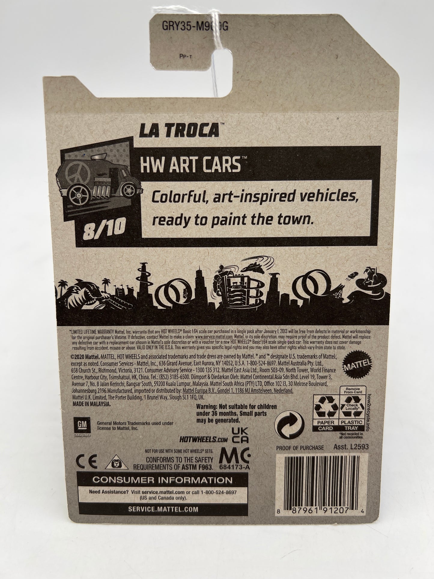 2021 Hot Wheels Art Cars #146 La Troca Black 40A