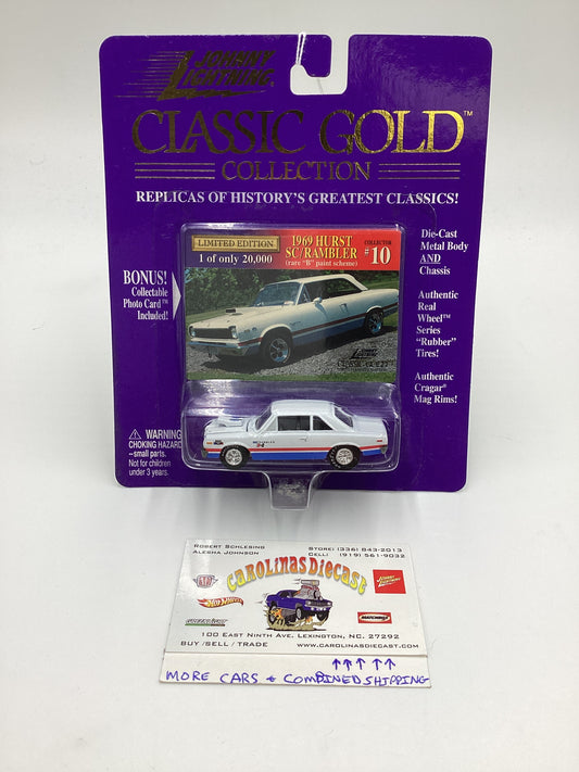 JOHNNY LIGHTNING CLASSIC GOLD Collection #10 1969 Hurst SC/Rambler Rare B Paint Scheme 228F