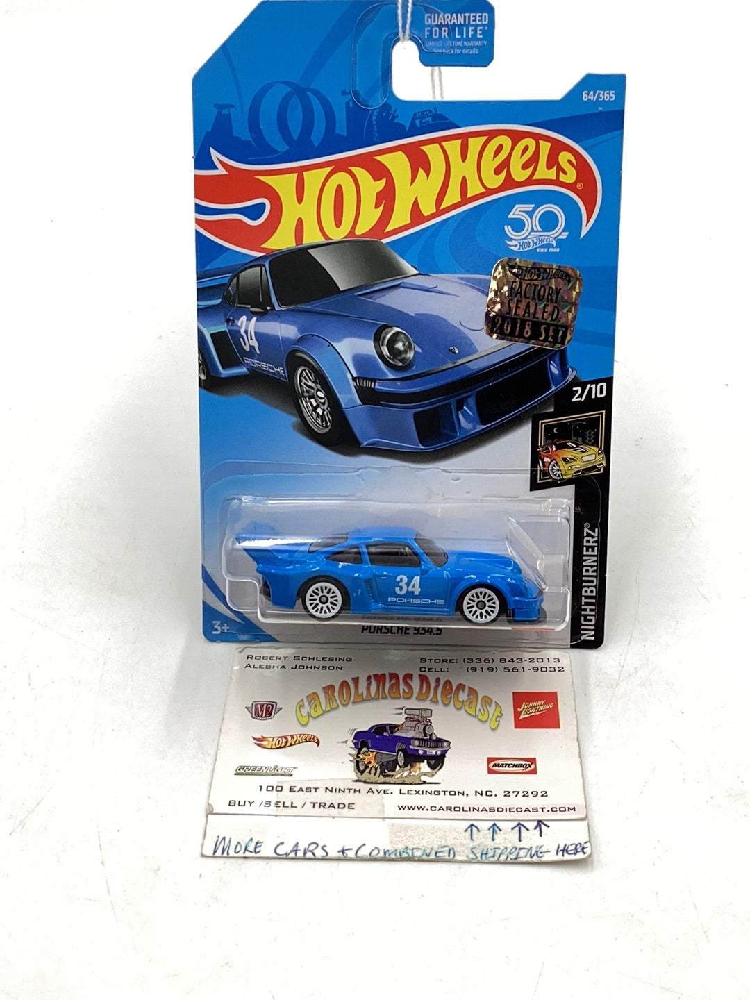 2018 Hot Wheels #64 Porsche 934.5 Factory sealed sticker BB1