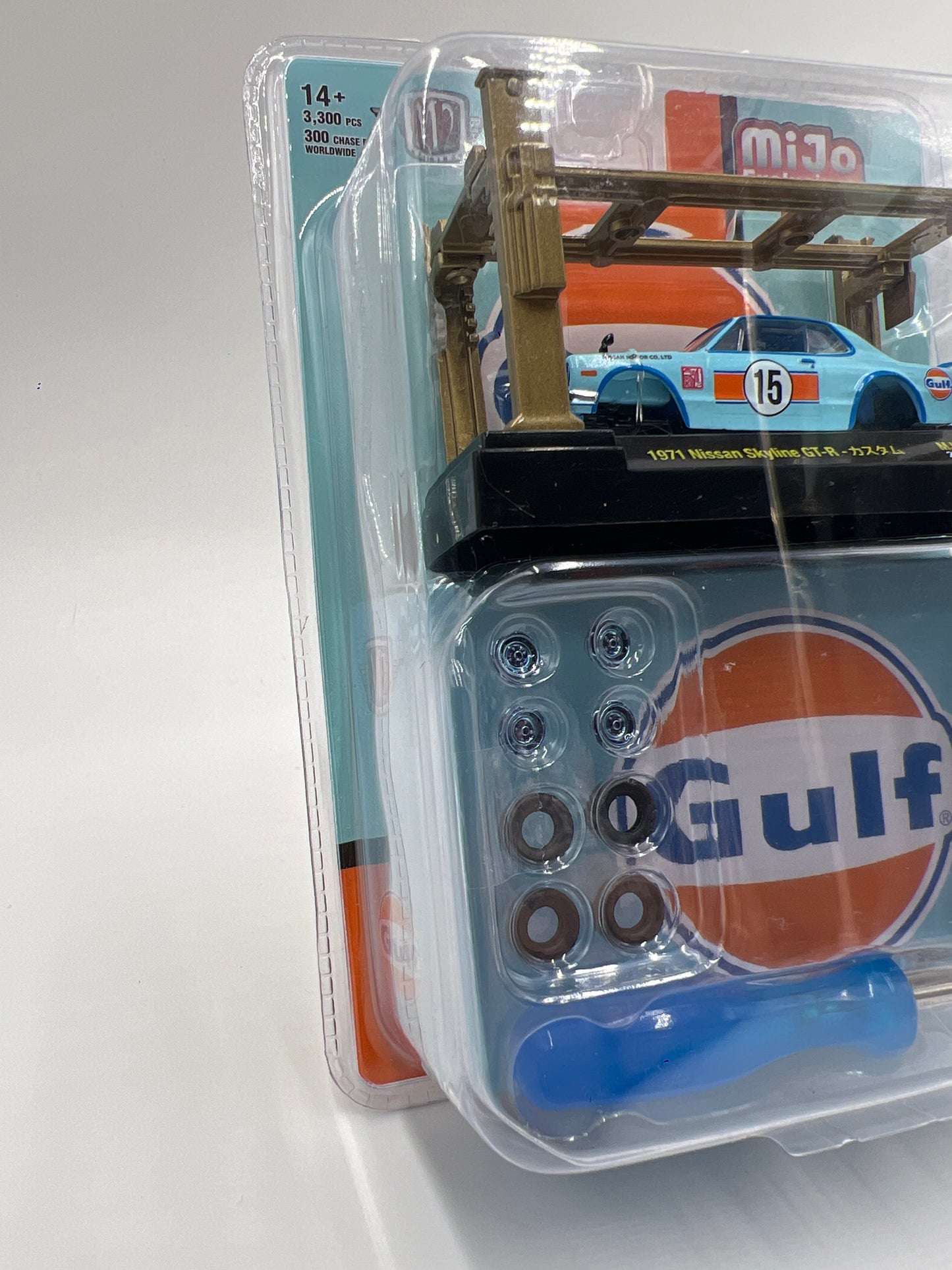 2025 M2 Machines Mijo Exclusives Model Kits CHASE 1/300 1971 Nissan Skyline GT-R Gulf MJS01