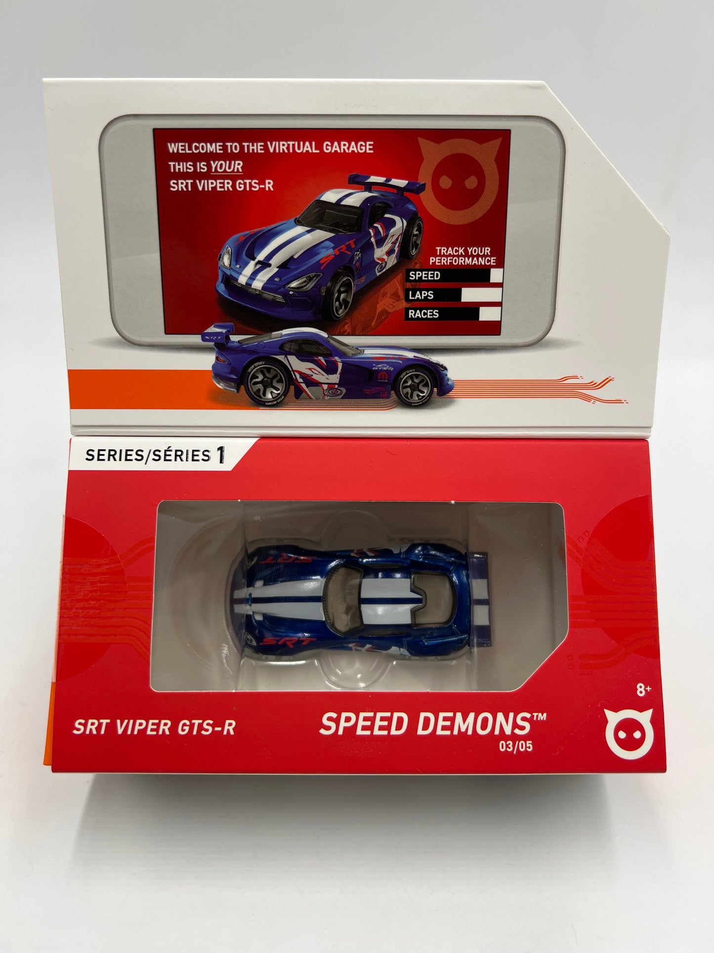 Hot Wheels iD Speed Demons Series 1 #3 SRT Viper GTS-R Blue Sealed
