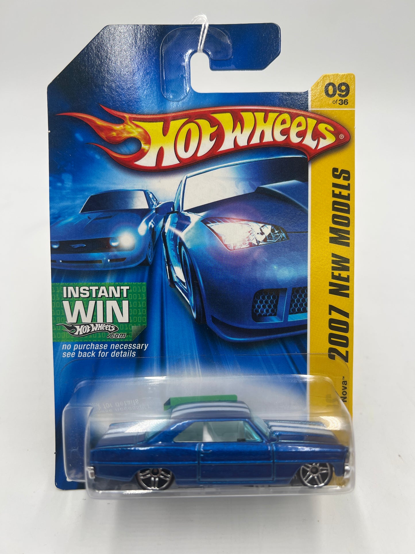 2007 Hot Wheels New Models #009 67 Chevy Nova Blue 14H