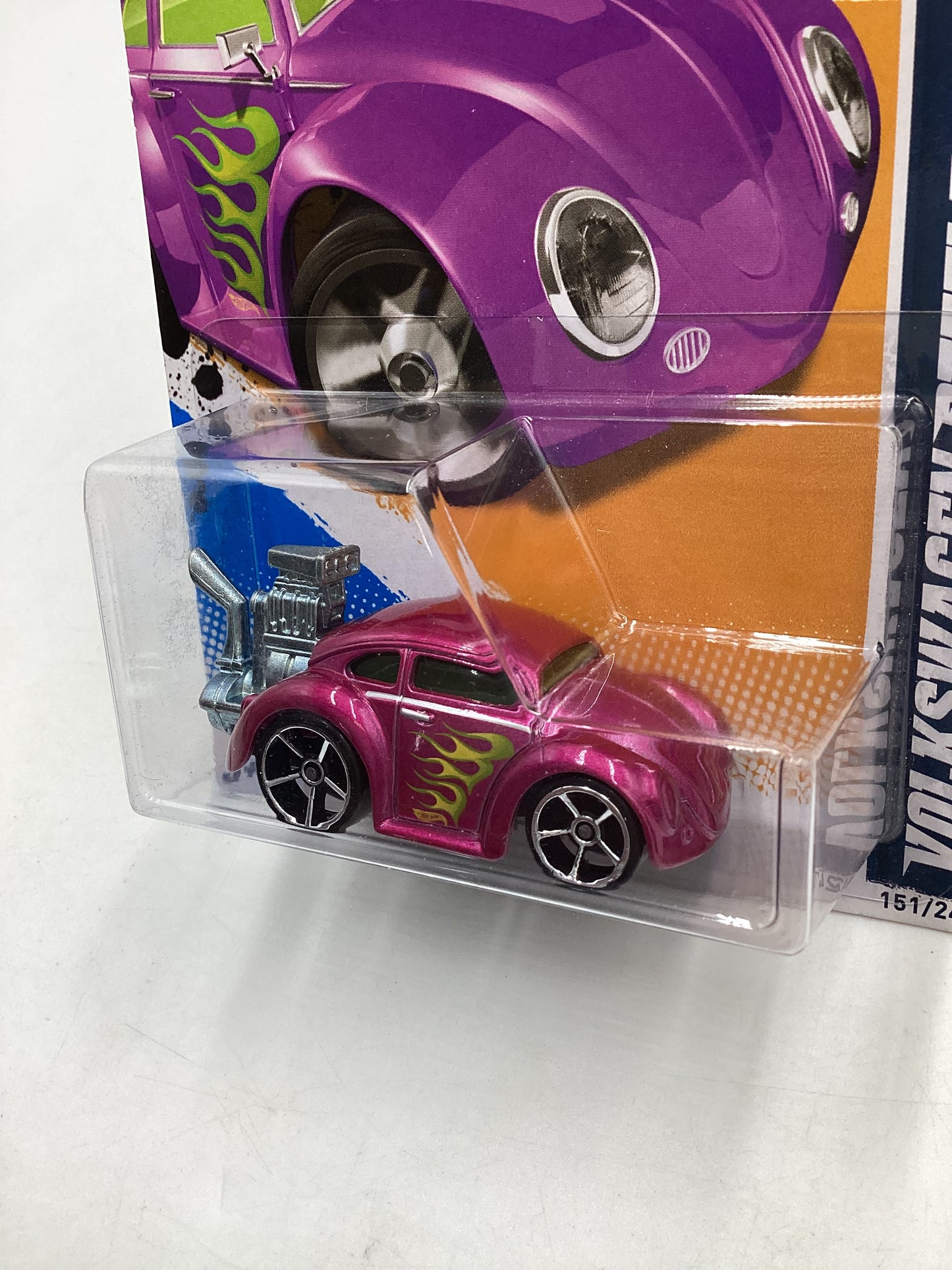 2012 HW Heat Fleet #151 Volkswagen Beetle Tooned Magenta 96A