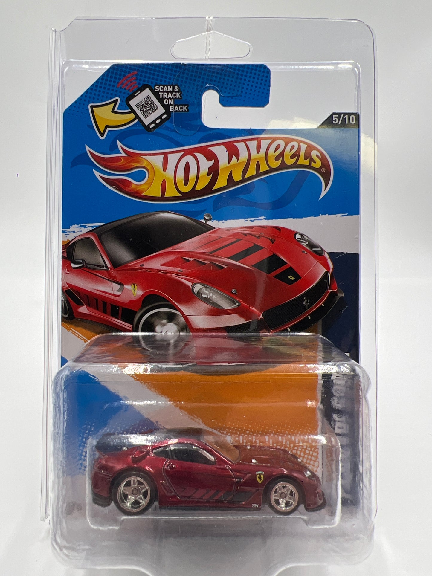 2012 Hot Wheels Super Treasure Hunt #125 Ferrari 599XX Red W/ Protector VHTF