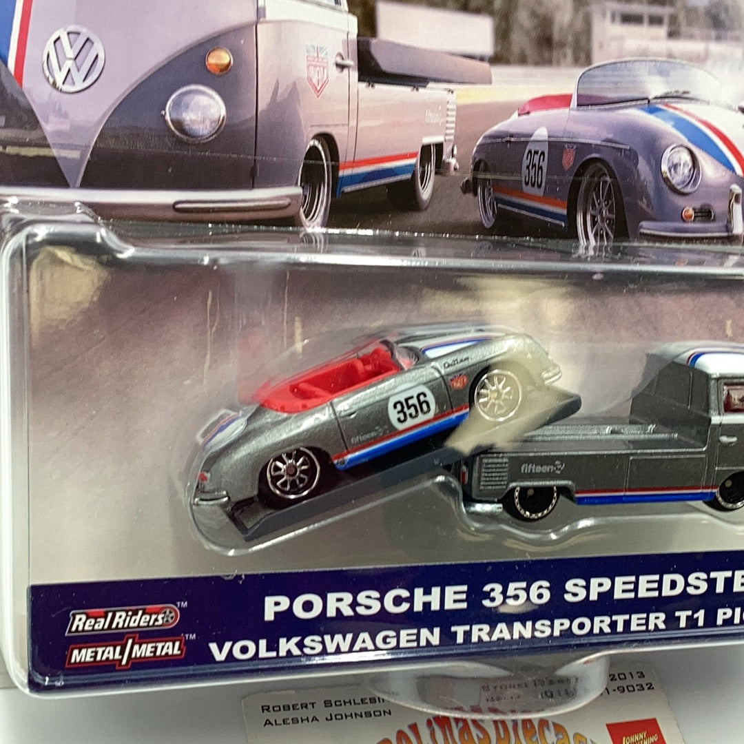 Hot wheels car culture team transport #1 Porsche 356 Speedster Volkswagen T1 pickup 245D