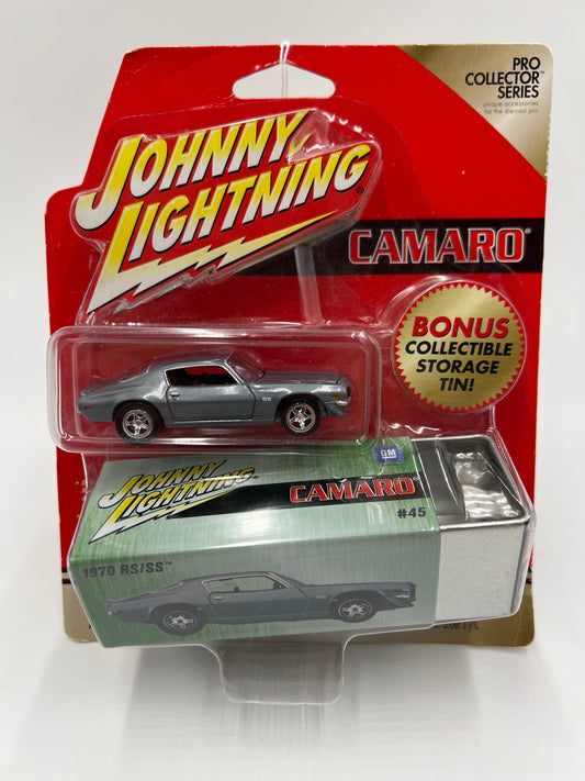Johnny Lightning Pro Collector Series Storage Tin #45 1970 Camaro RS/SS Silver 227B