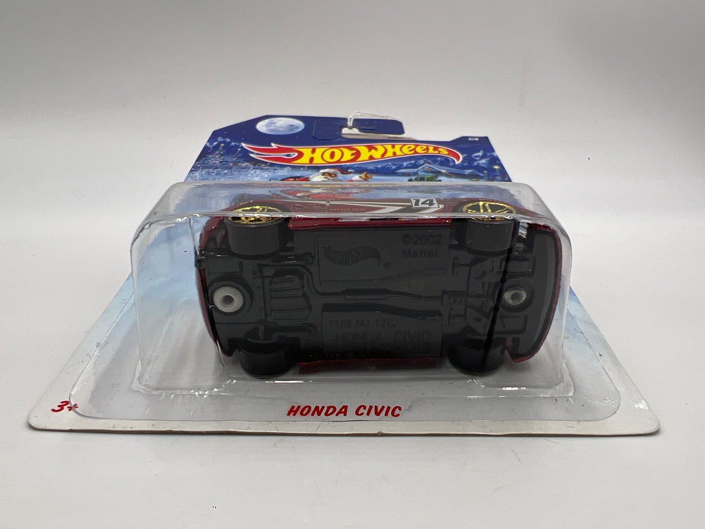 2014 Hot Wheels Holiday Hot Rods #5 Honda Civic Red 158A