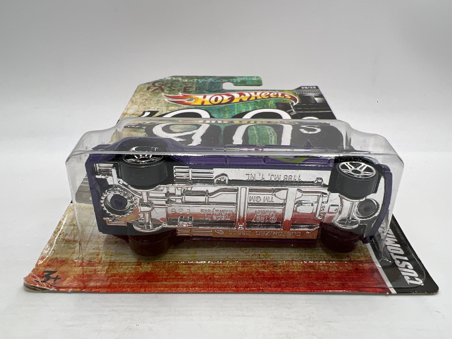 Hot Wheels Cars of the Decades The 90s #28 Customized C3500 Purple W/Protector