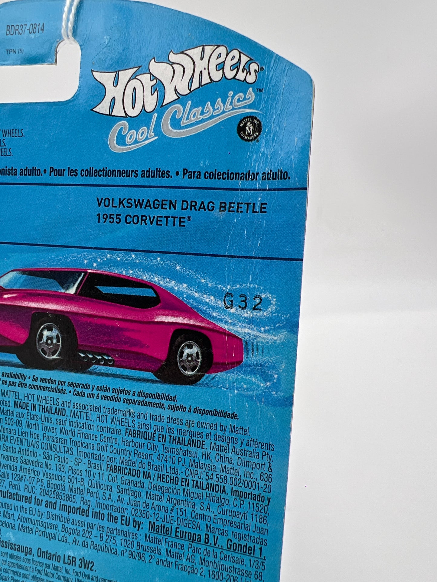 Hot Wheels Cool Classics #16 65 Ford Galaxie Spectrafrost Blue Bad Card SR