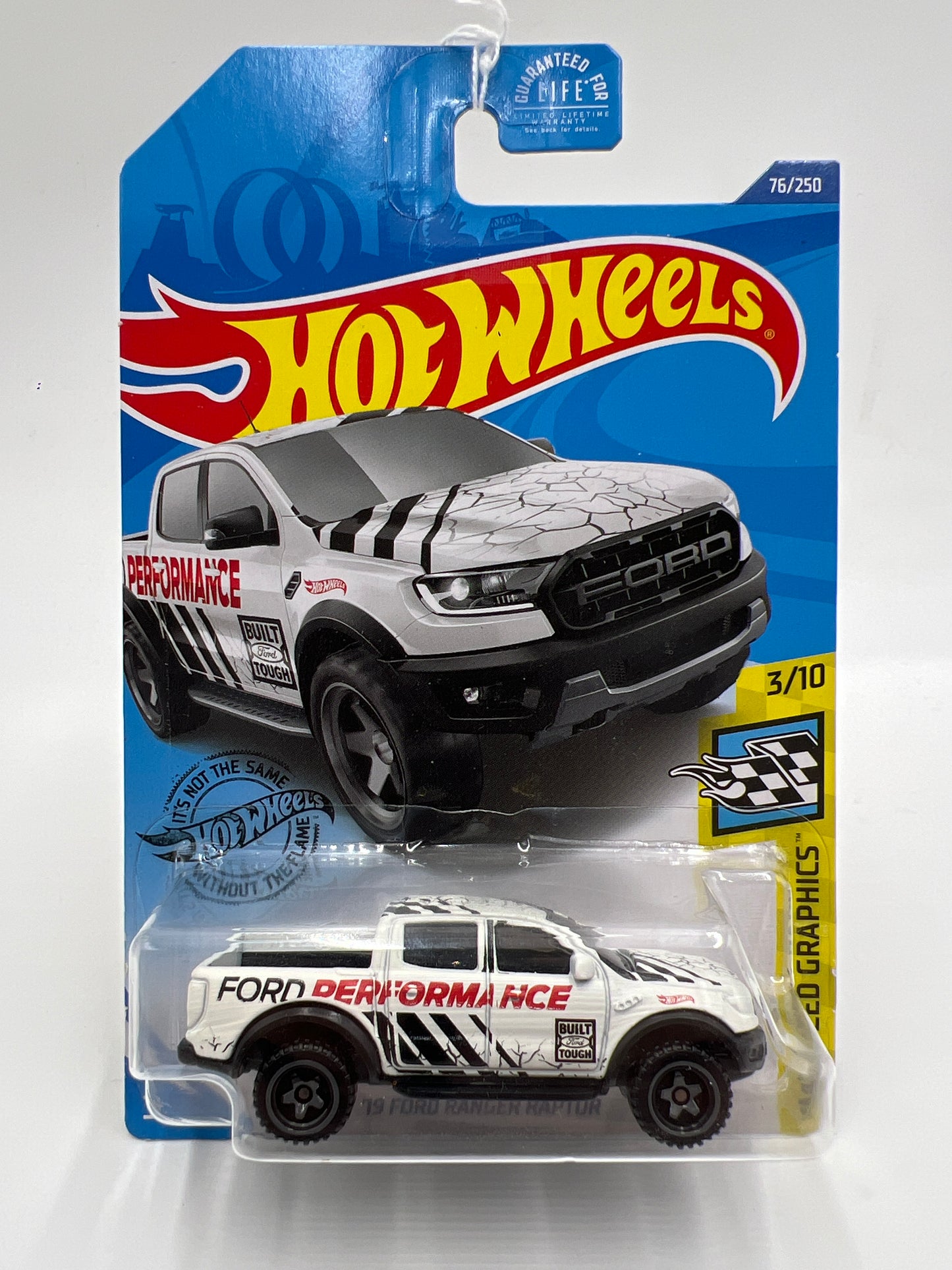 2020 Hot Wheels Speed Graphics #76 19 Ford Ranger Raptor White 21B