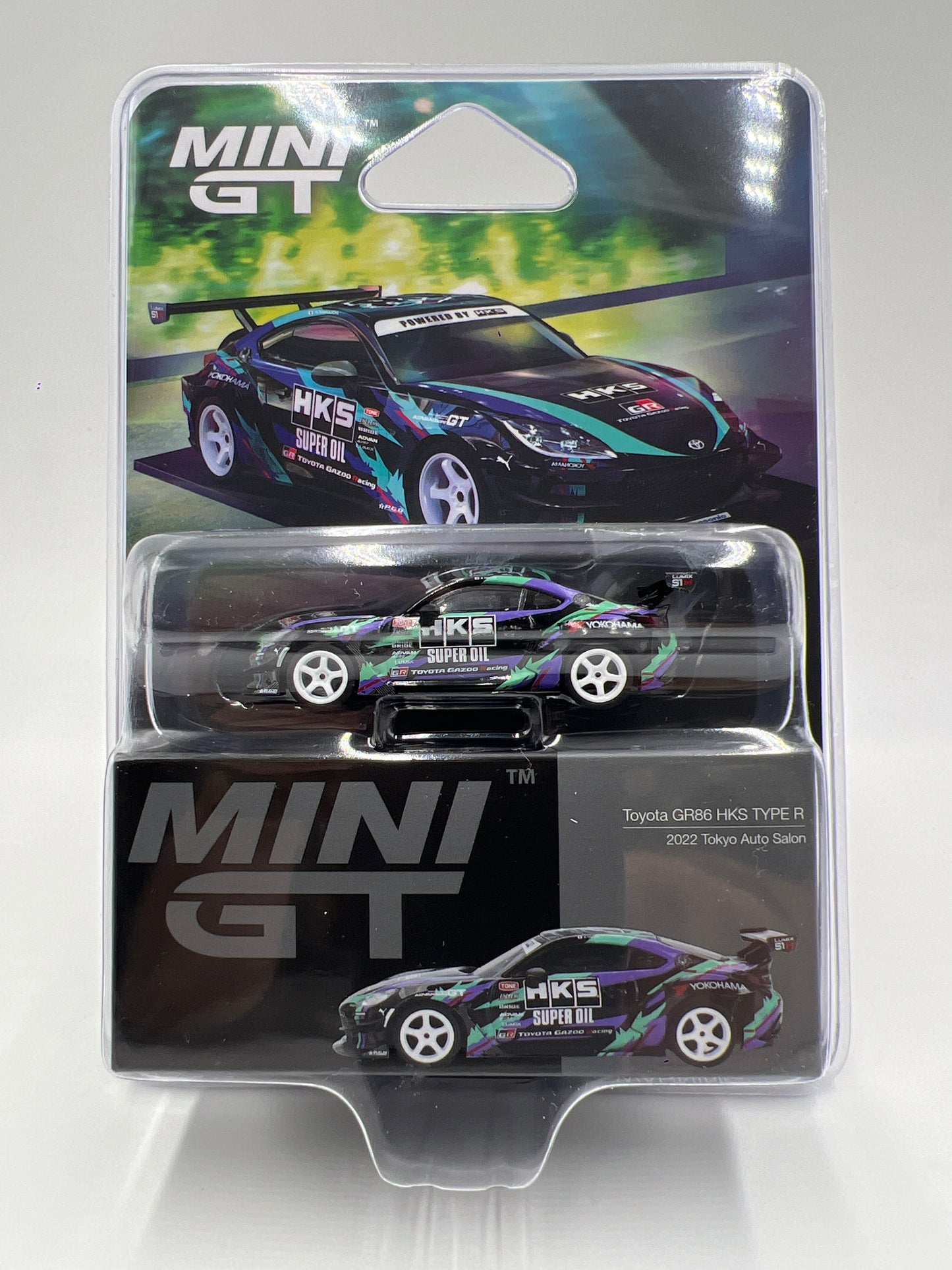 Mini GT #1005 Toyota GR86 HKS Type R 2022 Tokyo Auto Salon