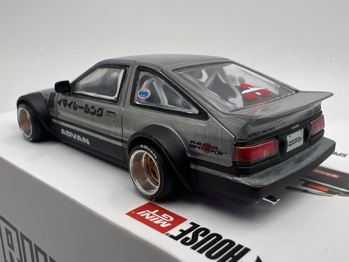 Mini GT Kaido House #218 CHASE Toyota Sprinter Trueno Kaido Street V2 Silver
