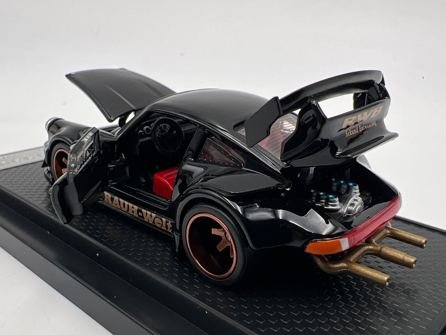 FG Models 1:64 Scale Porsche RWB 930 Black x/1999 Made