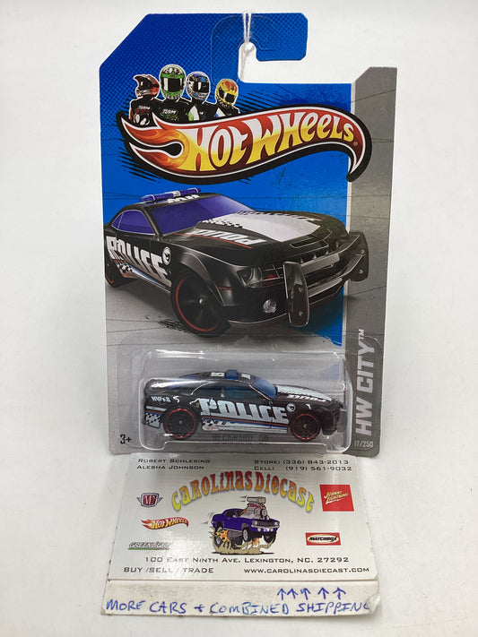 2013 Hot Wheels #17 Treasure Hunt 10 Camaro SS Police Black 275H