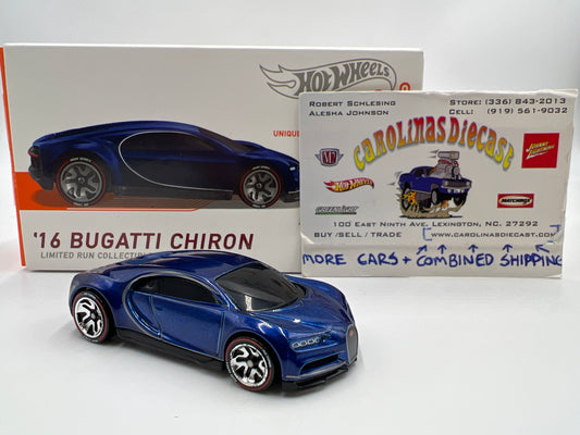 Hot Wheels iD Turbo Series 2 #3 16 Bugatti Chiron Blue Opened