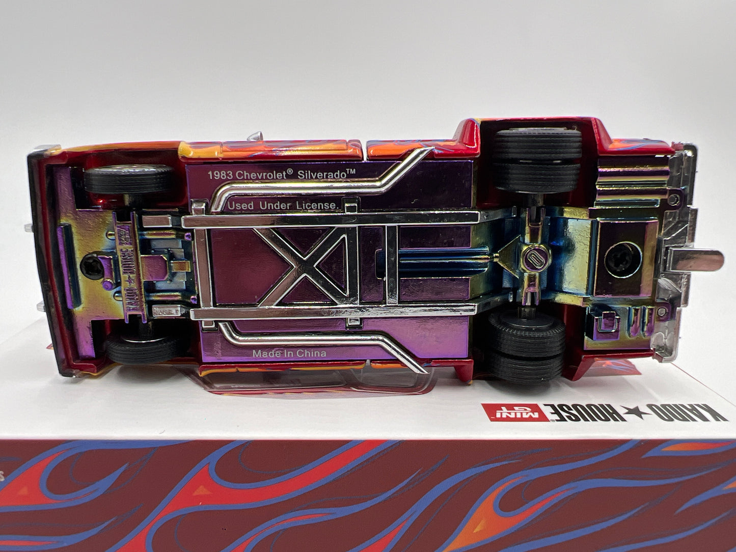 Mini GT x Kaido House #127 Chevrolet Silverado Dually On Fire V1