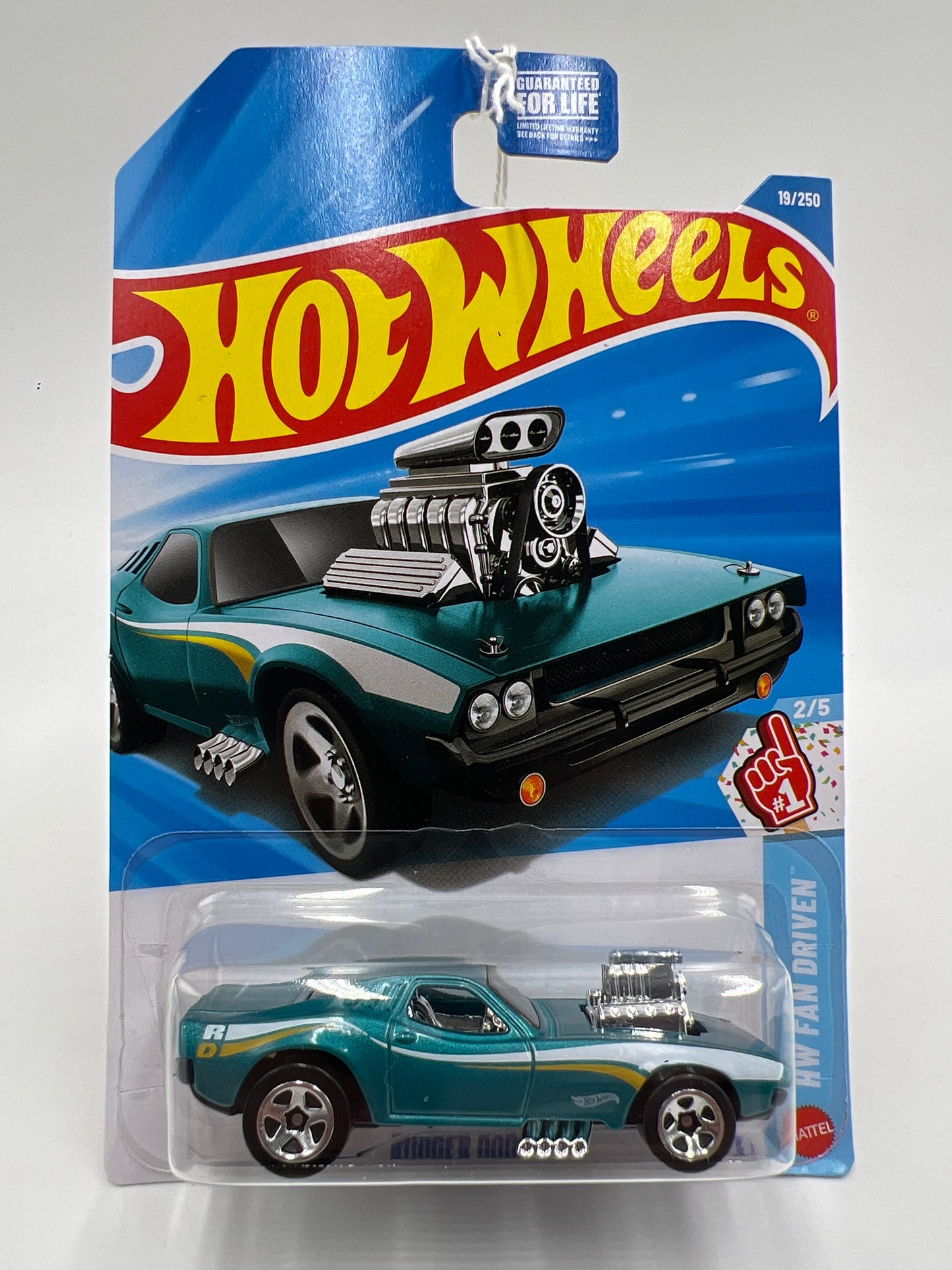 2026 Hot Wheels A Case Fan Driven #19 Rodger Dodger Aqua Blue 55C