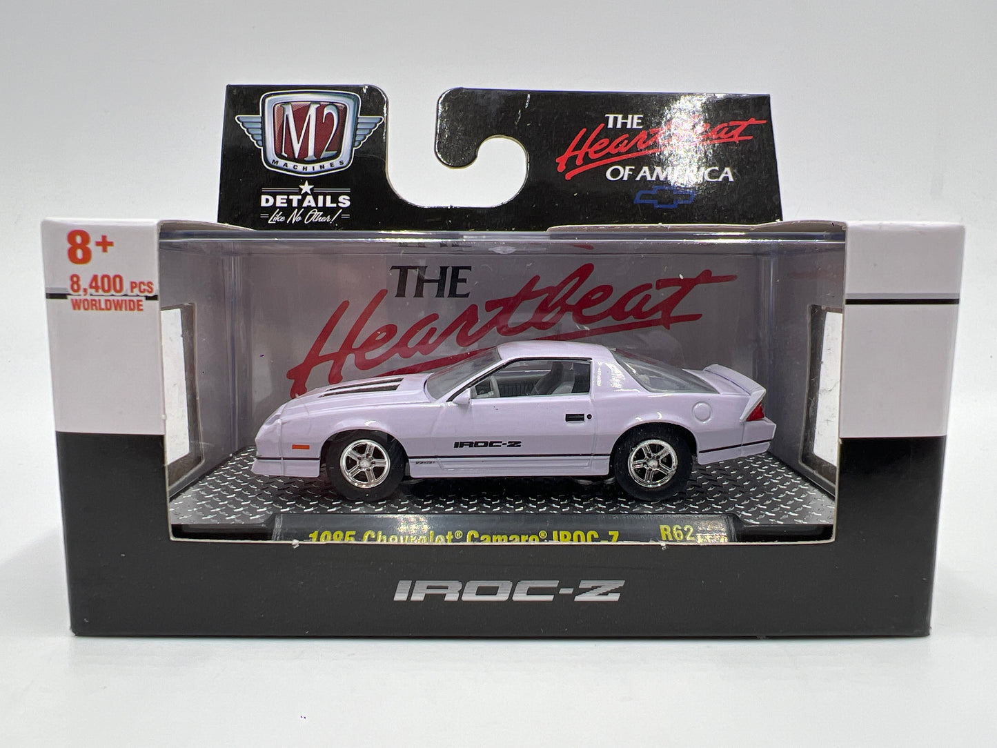 M2 Machines Detroit Muscle 1985 Chevrolet Camaro IROC-Z White R62