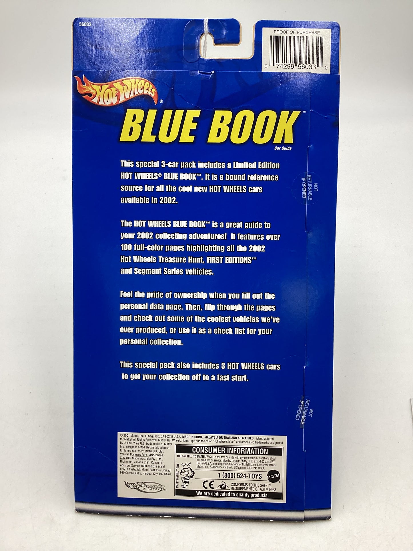 2002 Hot Wheels Blue Book VHTF Skyline Sealed! 3 Car Pack W/ Nissan Skyline