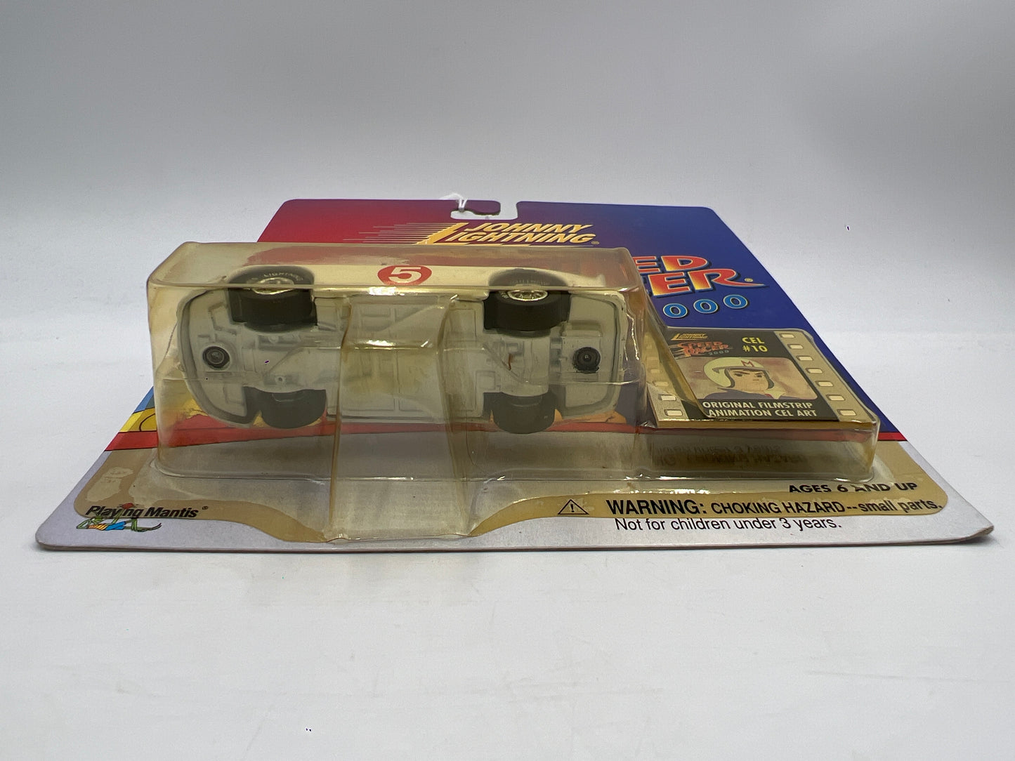 Johnny Lightning White Lightning Chase Speed Racer 2000 CEL #10 Mach 5 Stock Car White