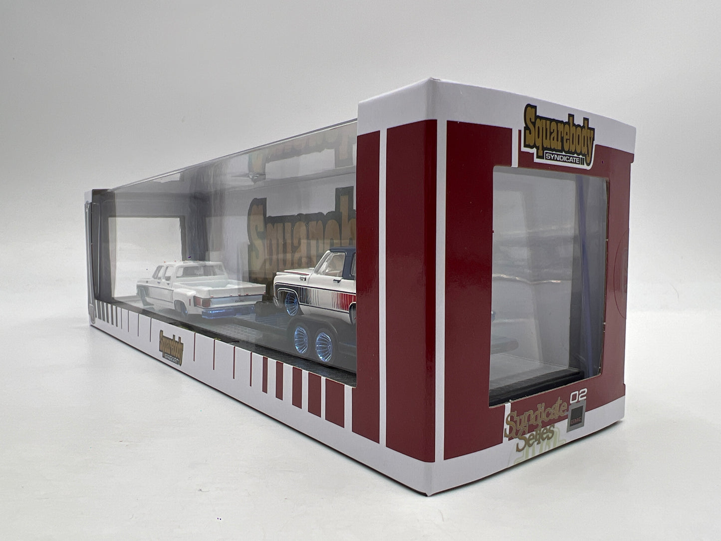 M2 Machines Auto Haulers Squarebody Syndicate CHASE 1976 GMC Sierra 3500 & 1975 GMC Jimmy Sierra S45