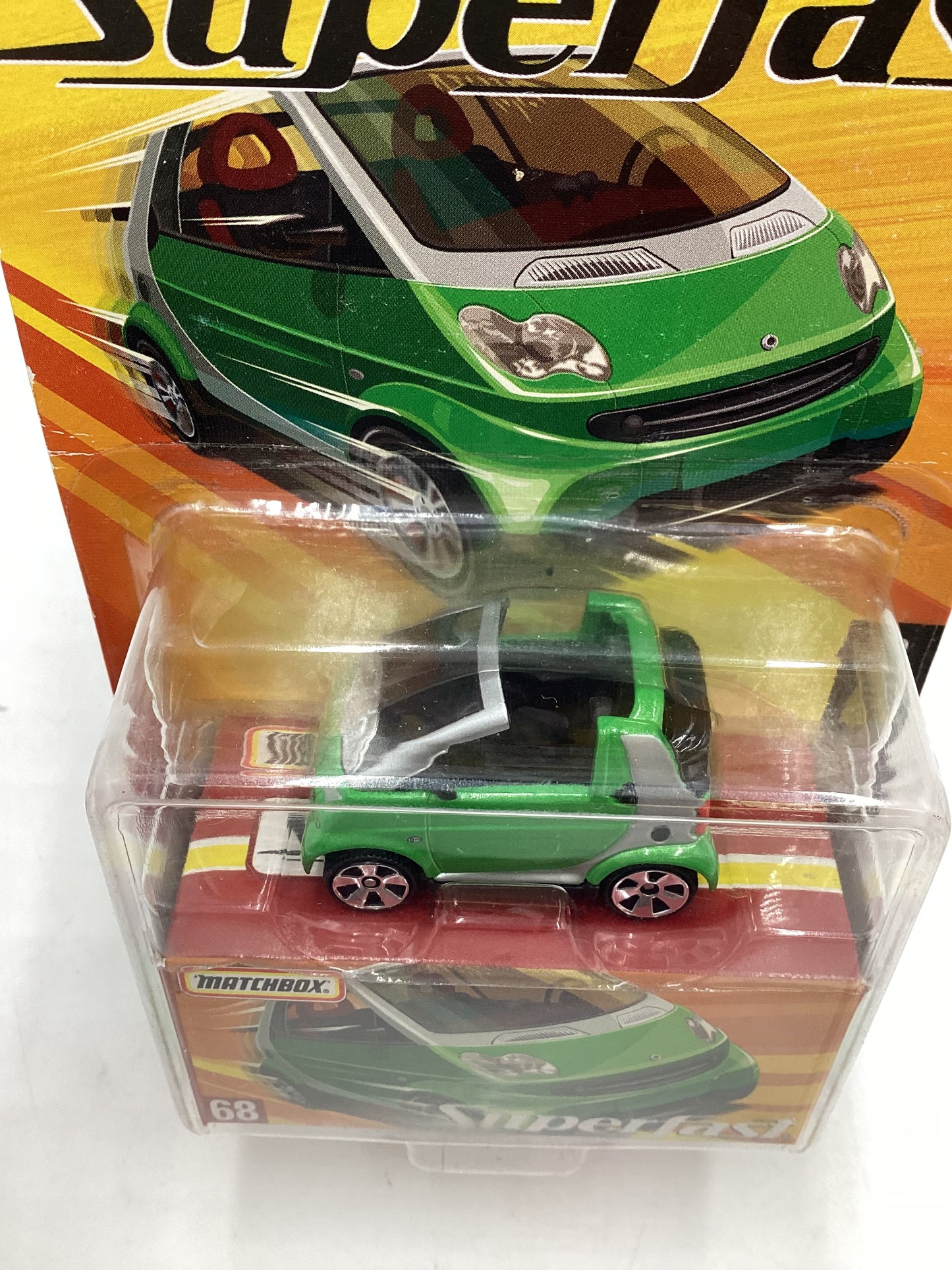 Matchbox Superfast #68 2005 Smart Fortwo Cabrio green 169B