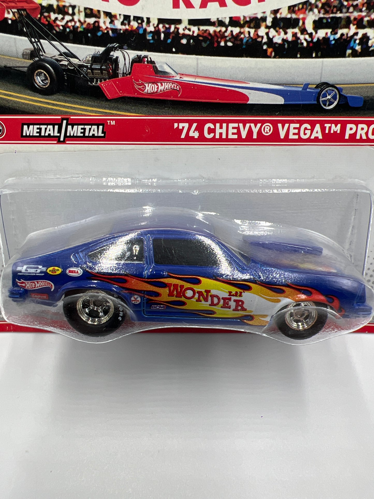 Hot Wheels Racing Premium NHRA Drag Racing 74 Chevy Vega Pro Stock Lil Wonder Blue 243D