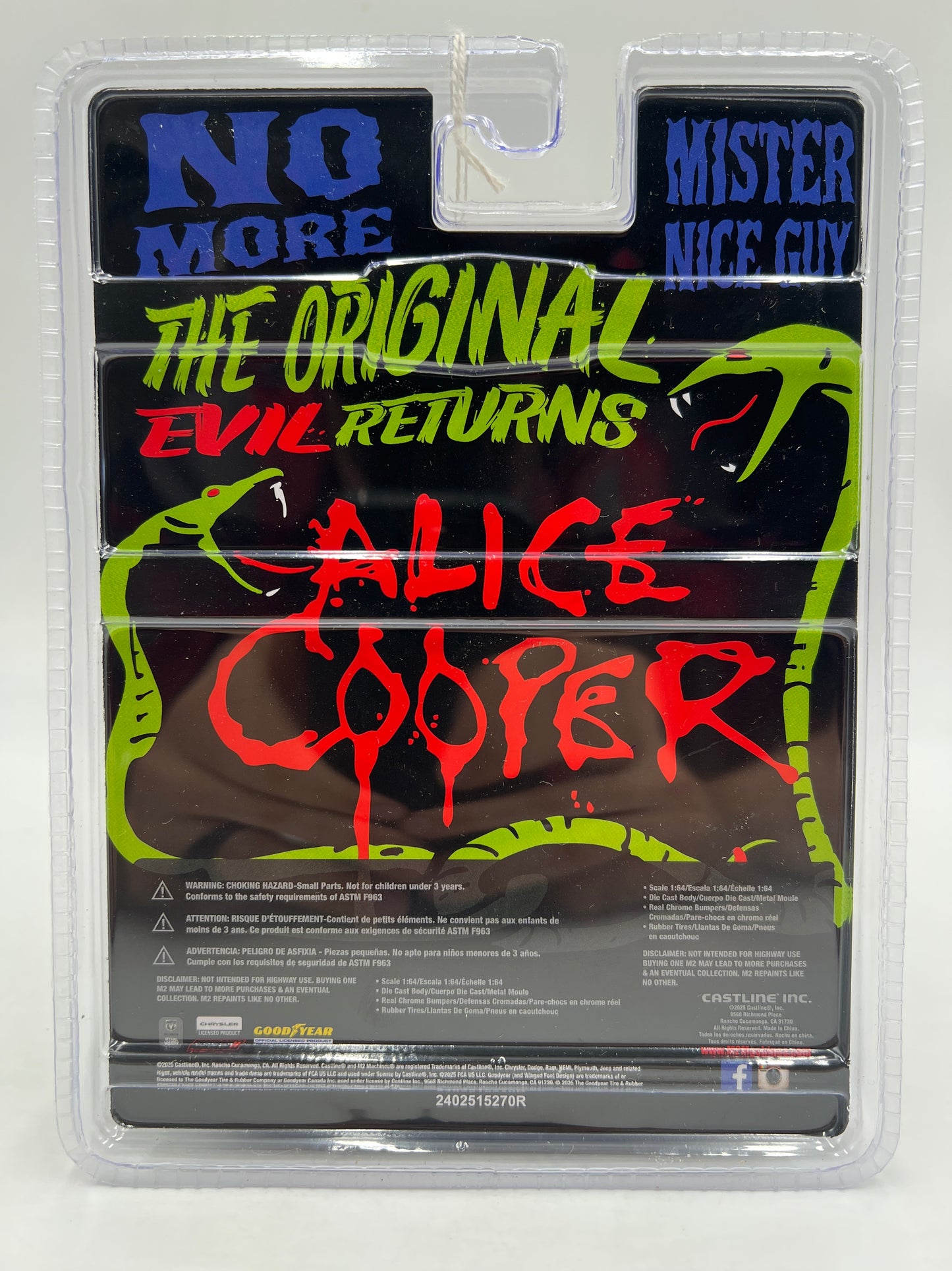 M2 Machines Rock Legends Alice Cooper 1971 Plymouth Cuda 383 Black S01