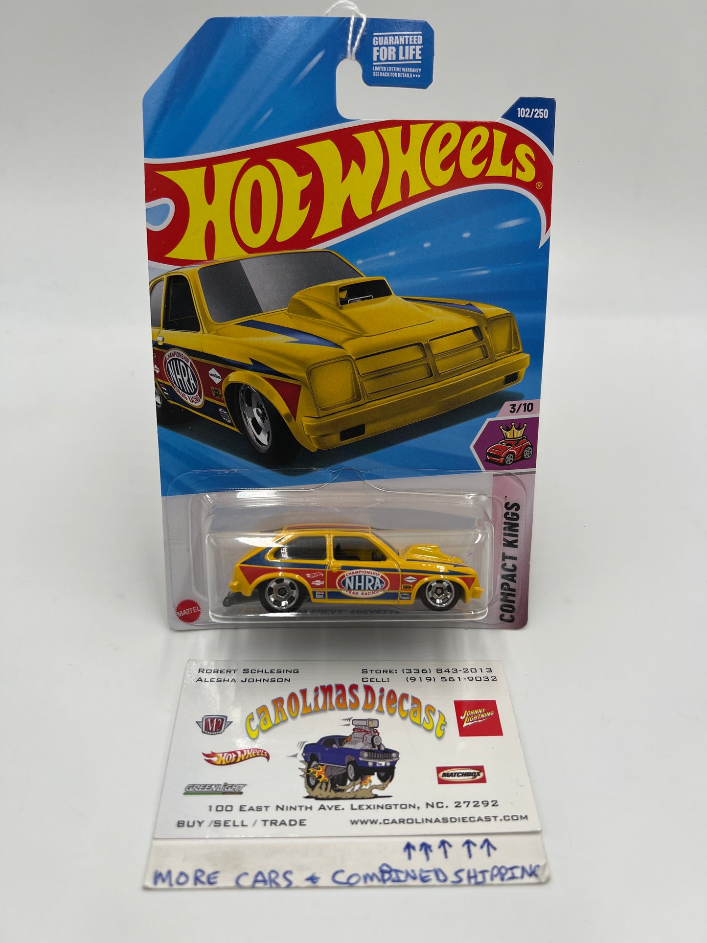 2025 Hot Wheels D Case #102 76 Chevy Chevette NHRA Yellow 11G