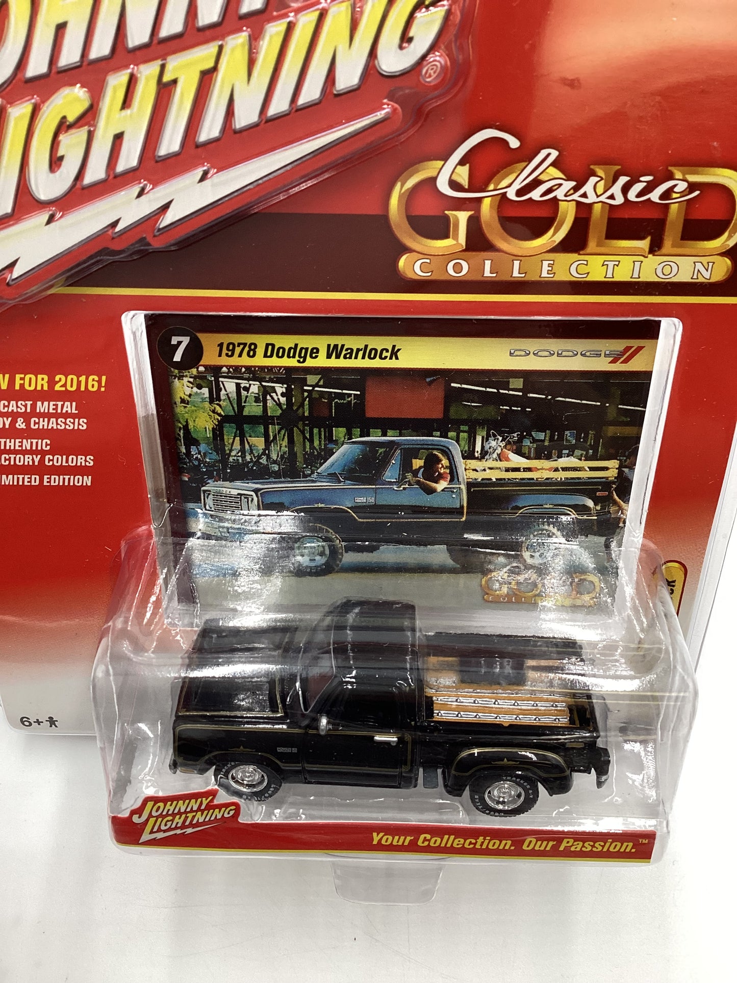 Johnny Lightning Classic Gold #7 1978 Dodge Warlock Black 220A